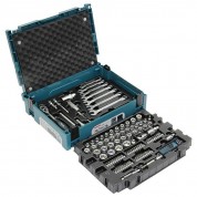 120 dalių rankinių įrankių rinkinys MAKPAC lagamine E-08713