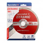 Deimantinis diskas CERAMIC 180x25,4/8x1,6 mm, Specialist+
