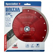 Deimantinis diskas BRITVA 230x2x22 mm, Specialist+