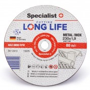 Metalo pjovimo diskas LONG LIFE 230x1,9x22 mm, Specialist+