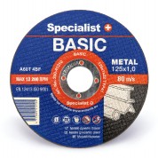 Metalo pjovimo diskas BASIC 125x1x22 mm, Specialist+