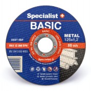 Metalo pjovimo diskas BASIC 125x1,2x22 mm, Specialist+