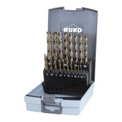 19 dalių metalo grąžtų rinkinys RUKO HSS-G Co5